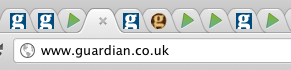 Our favicon amongst many others